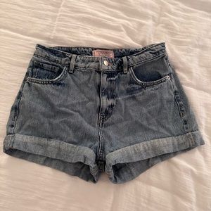 Guess high waisted denim shorts